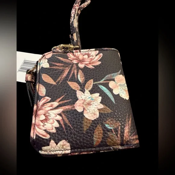 Steve Madden Black and Pink Floral Wallet - Picture 5 of 13